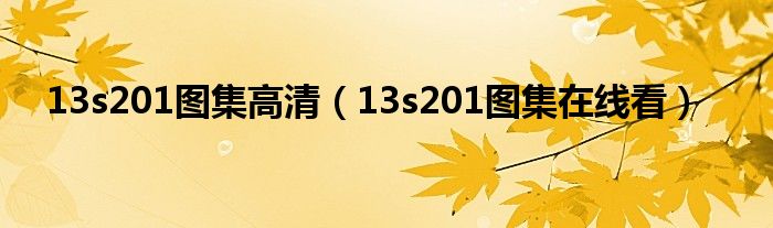 13s201图集免费下载：风险与挑战并存的资源获取途径