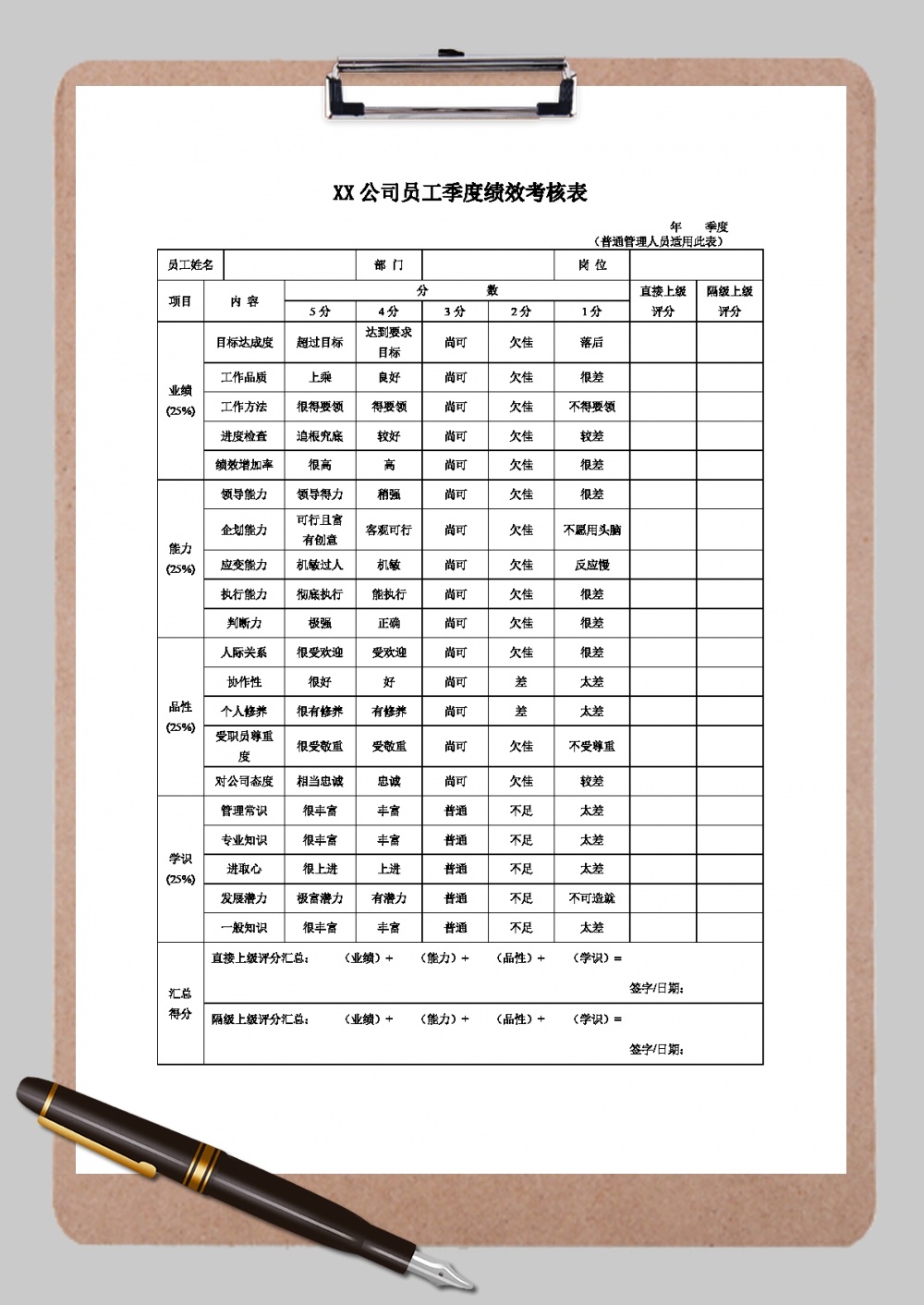 董事履职考核表免费下载：提升公司治理效能的实用工具及风险规避