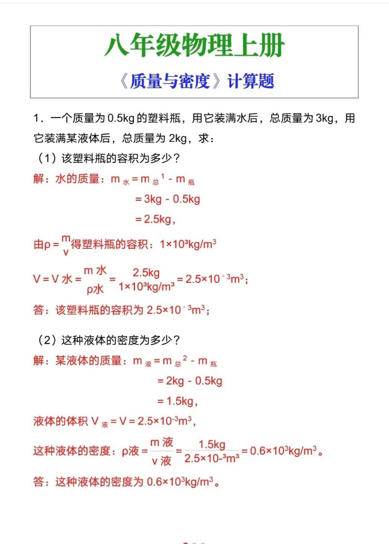 八年级物理试题免费下载：资源获取、试题分析及学习方法指导